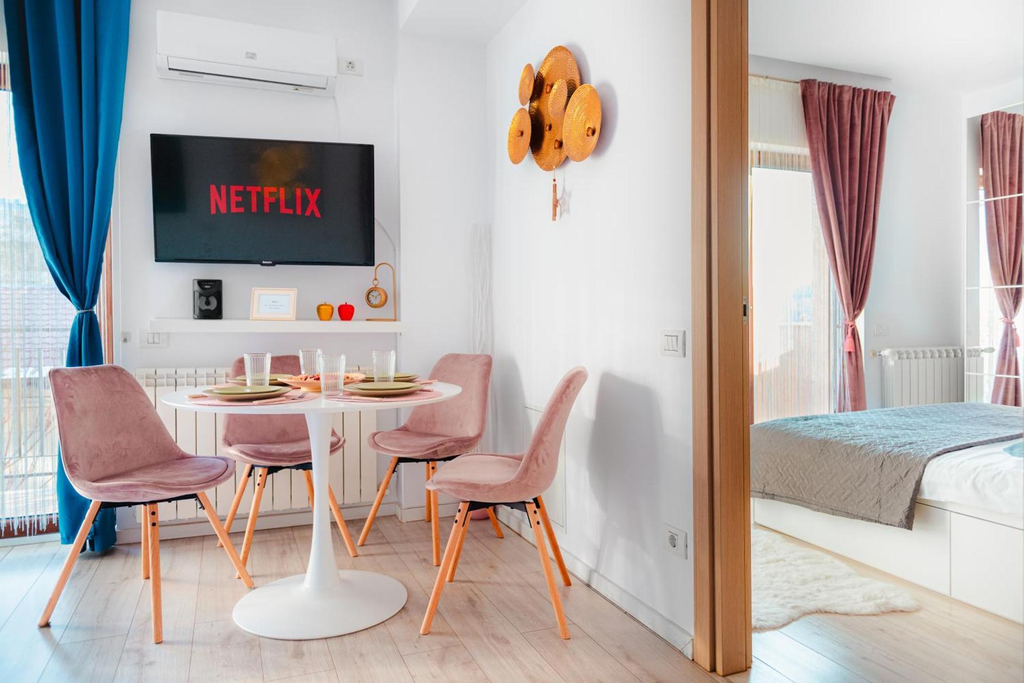 Downtown Apartment Boutique - Blue & Pink Bukarest Exteriör bild