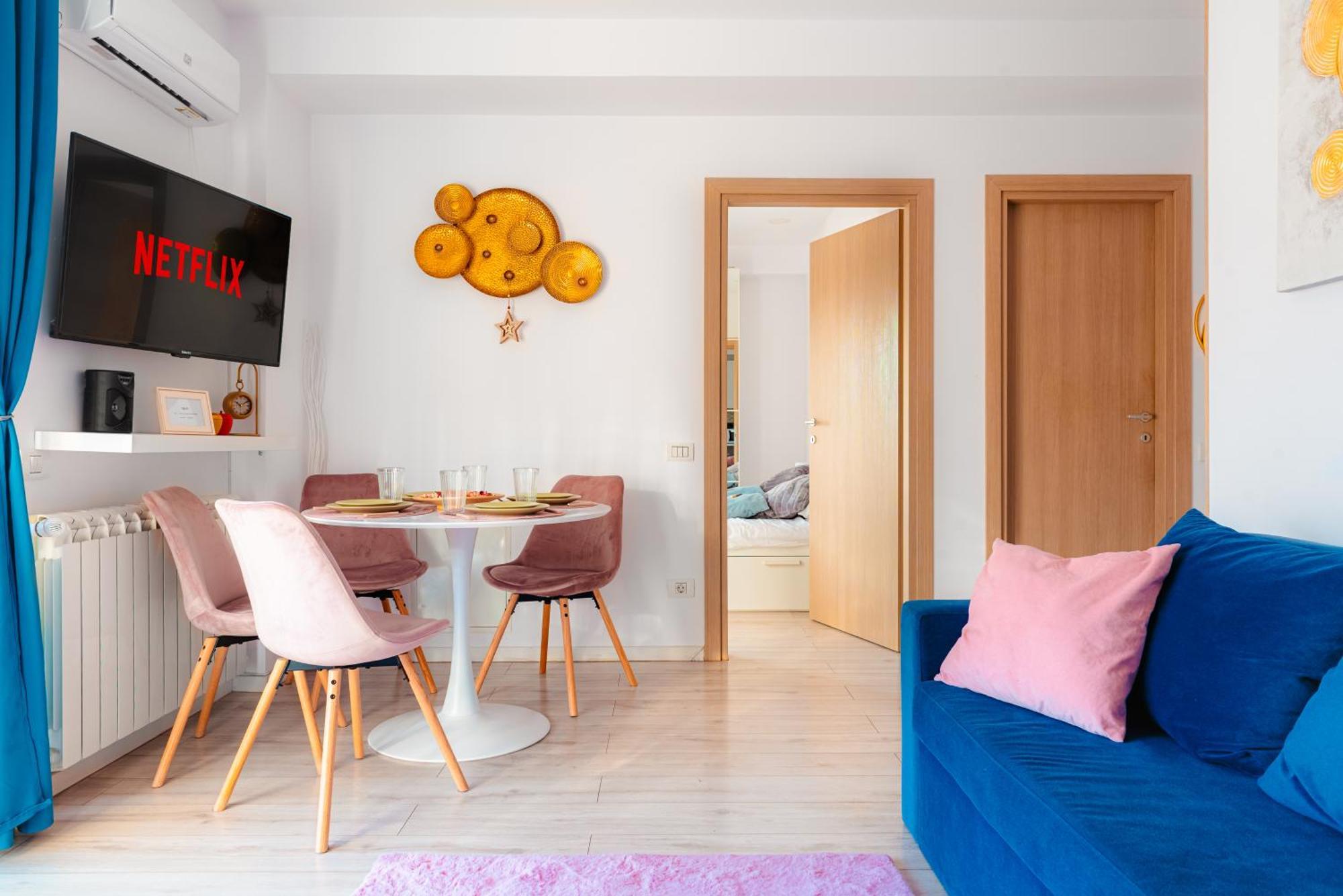 Downtown Apartment Boutique - Blue & Pink Bukarest Exteriör bild